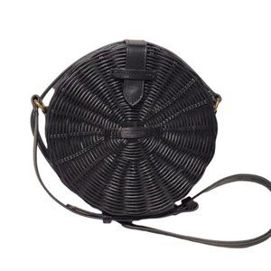 J. Crew Round Straw Crossbody Bag